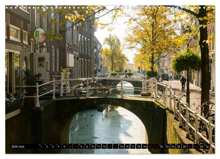 Produktbild: Zauberhaftes Delft - Perle der Niederlande (Wandkalender 2026 DIN A3 quer), CALVENDO Monatskalender