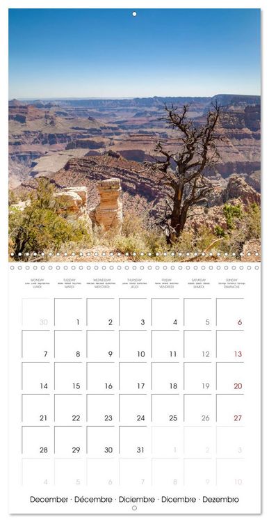 Produktbild: GRAND CANYON Magnificent views (Wall Calendar 2026 12 &times; 12 Inch) CALVENDO 12 Month Wall Calendar