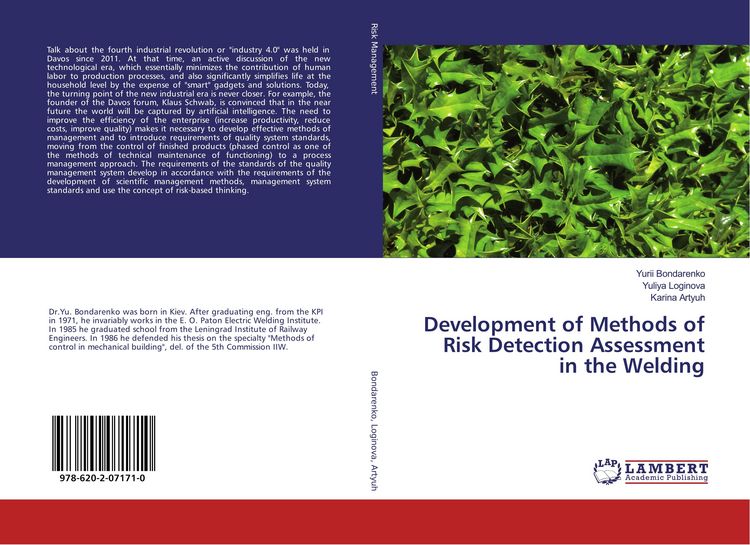 Produktbild: Development of Methods of Risk Detection Assessment in the Welding