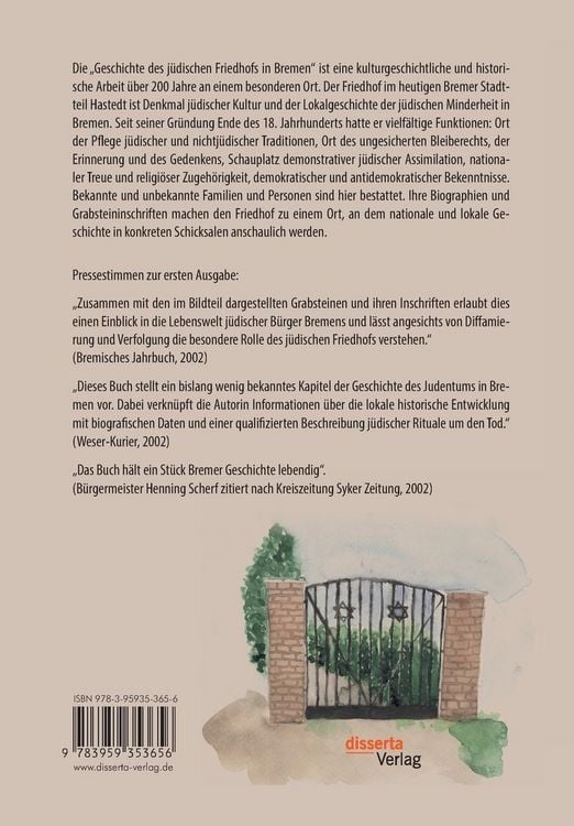Produktbild: Geschichte des j&uuml;dischen Friedhofs in Bremen