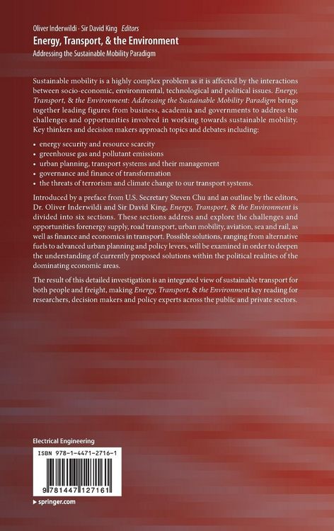 Produktbild: Energy, Transport, & the Environment