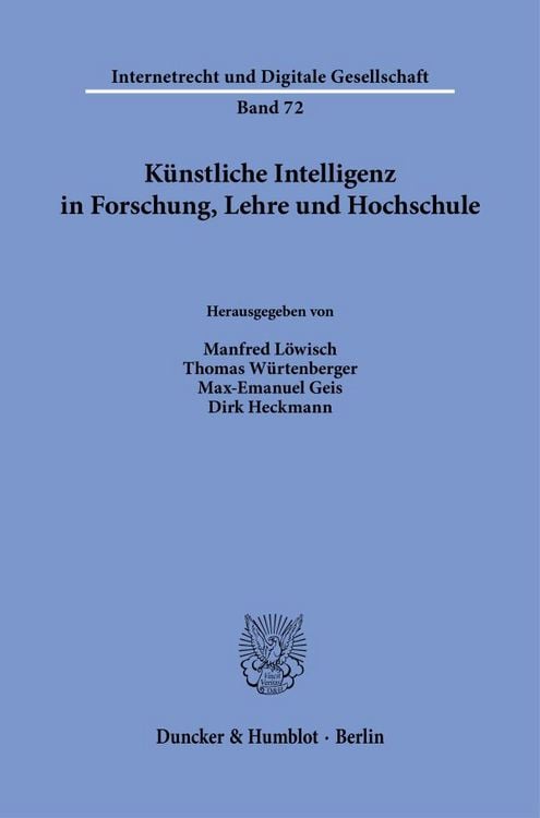 Produktbild: Künstliche Intelligenz in Forschung, Lehre und Hochschule