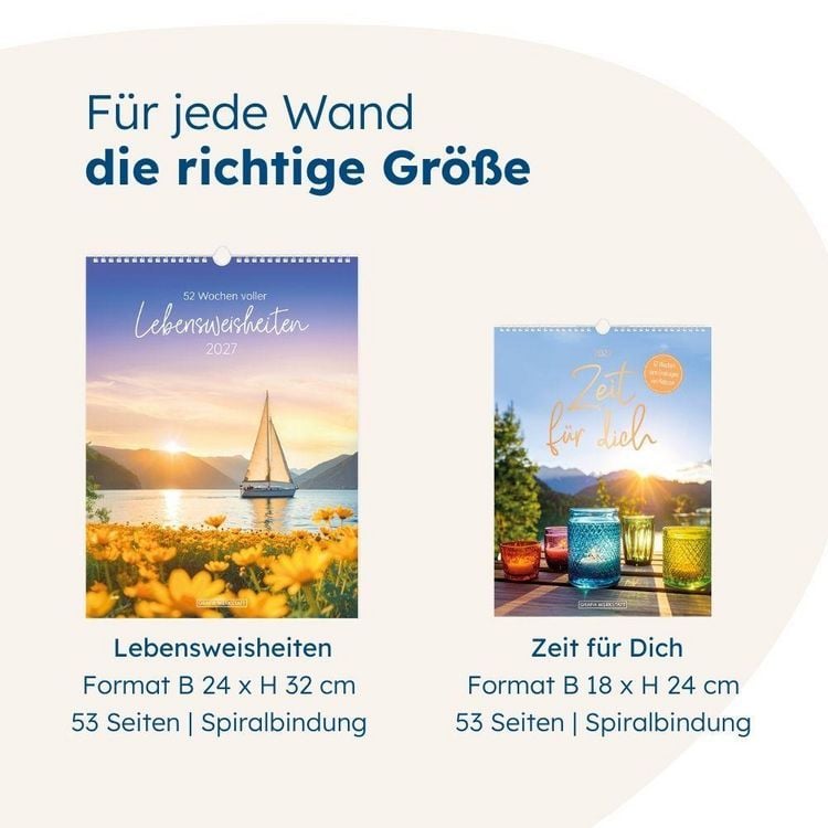 Produktbild: Wochenkalender 2027 LebensWeisheiten