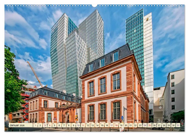 Produktbild: Frankfurt - meine Stadt mit viel Herz (hochwertiger Premium Wandkalender 2026 DIN A2 quer), Kunstdruck in Hochglanz