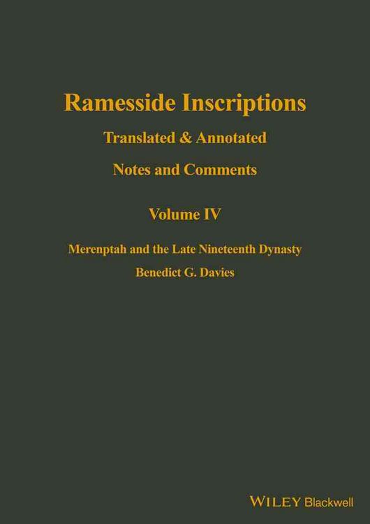 Produktbild: Ramesside Inscriptions