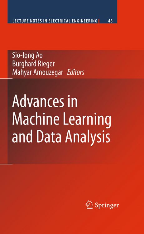 Produktbild: Advances in Machine Learning and Data Analysis