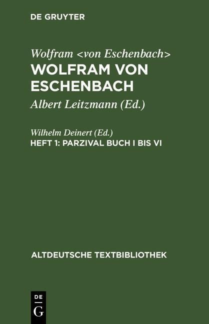 Produktbild: Parzival Buch I bis VI