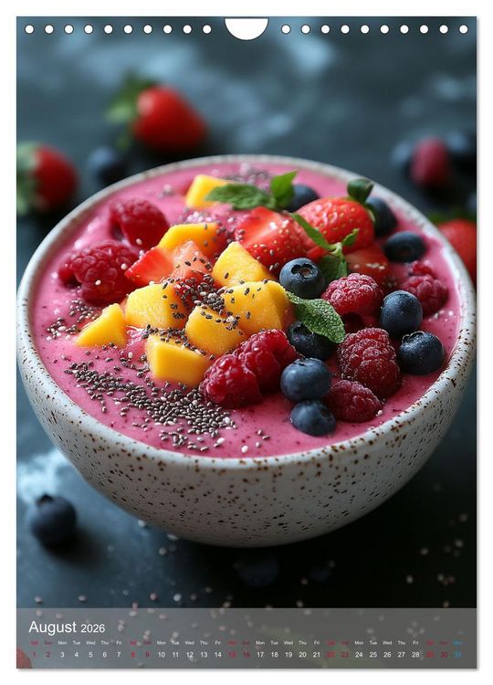 Produktbild: Smoothie Bowl Bliss (Wall Calendar 2026 DIN A4 portrait), CALVENDO 12 Month Wall Calendar