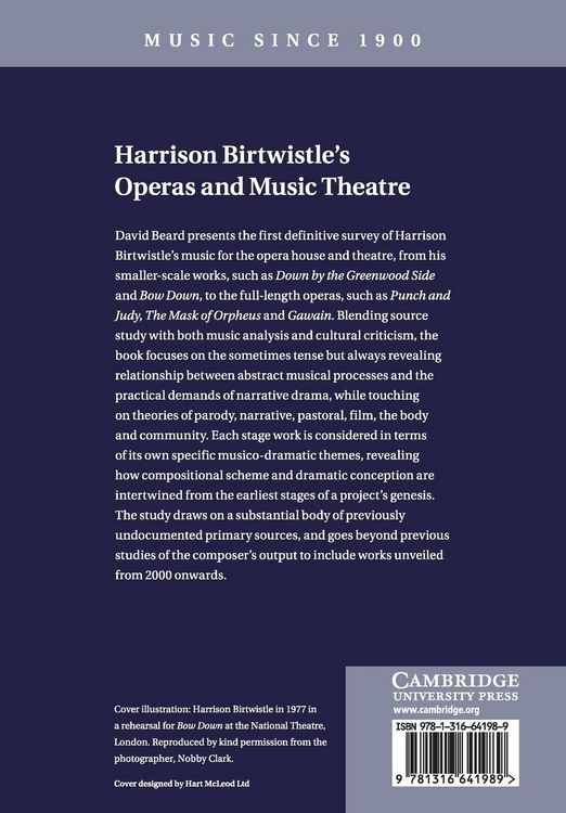 Produktbild: Harrison Birtwistle's Operas and Music Theatre
