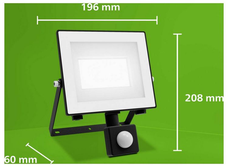 Produktbild: Philips LED Lois 929004643501 LED-Au&szlig;enstrahler mit Bewegungsmelder 24 W Leuchtfarben: Kaltwei&szlig;