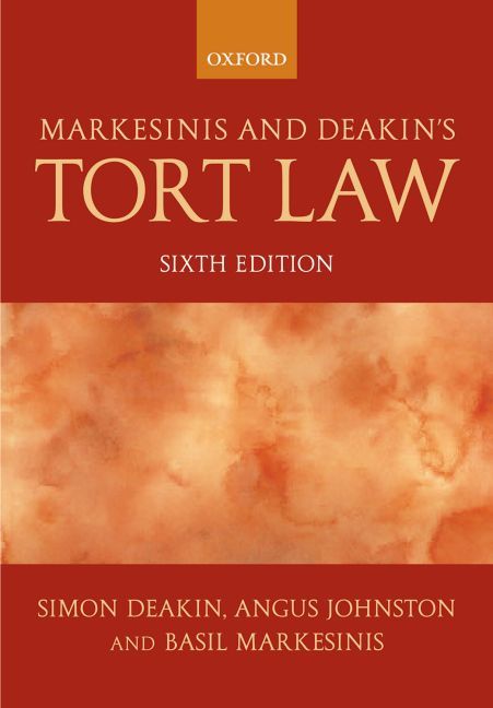 Produktbild: Markesinis and Deakin's Tort Law