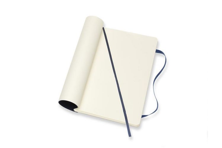 Produktbild: MOLESKINE NOTIZBUCH L/A5, BLANKO, SOFT COVER, SAPHIR