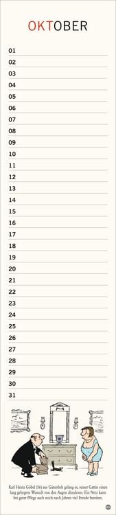 Produktbild: Loriot Geburtstagskalender Langplaner