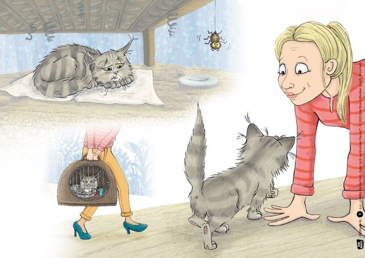 Produktbild: Judiths kleine Farm. Kater Jack sucht einen Freund. Kamishibai Bildkartenset