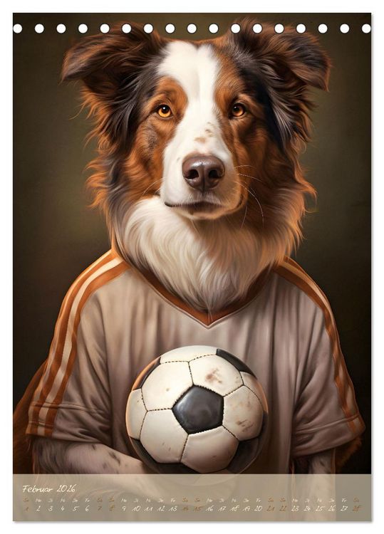 Produktbild: CHARAKTIERE Hunde mit Profil (Tischkalender 2026 DIN A5 hoch), CALVENDO Monatskalender