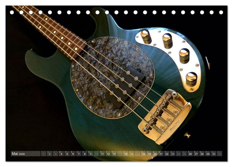Produktbild: Gitarren Snapshots (Tischkalender 2026 DIN A5 quer), CALVENDO Monatskalender