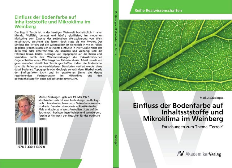 Produktbild: Einfluss der Bodenfarbe auf Inhaltsststoffe und Mikroklima im Weinberg