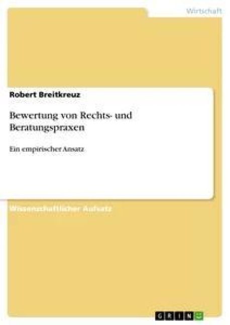 Produktbild: Bewertung von Rechts- und Beratungspraxen