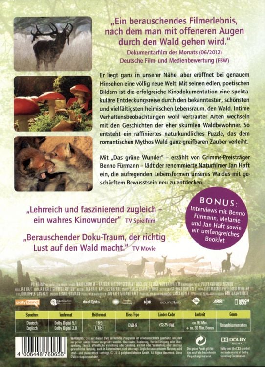 Produktbild: Das gr&uuml;ne Wunder - Unser Wald