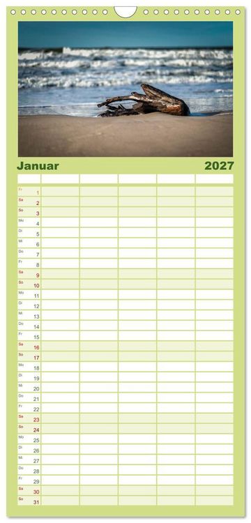 Produktbild: Familienplaner 2027 - Reise entlang der polnischen Oststee mit 5 Spalten (Wandkalender, 21 x 45 cm) CALVENDO