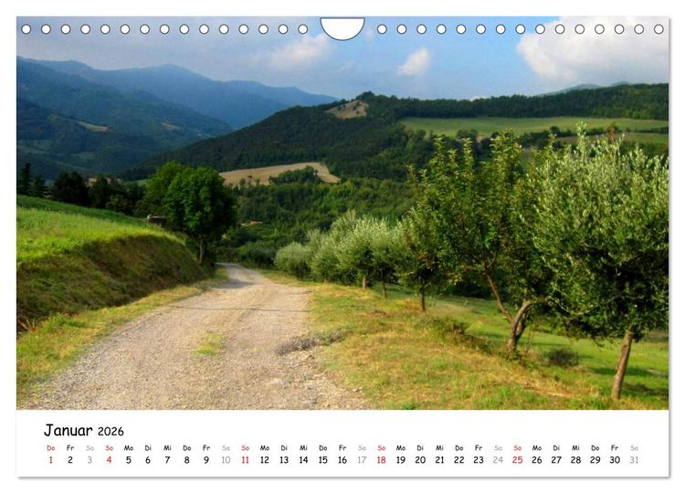 Produktbild: Franziskusweg - Camino di Assisi (Wandkalender 2026 DIN A4 quer), CALVENDO Monatskalender