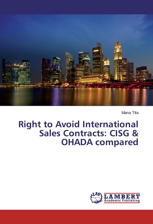 Produktbild: Right to Avoid International Sales Contracts: CISG & OHADA compared