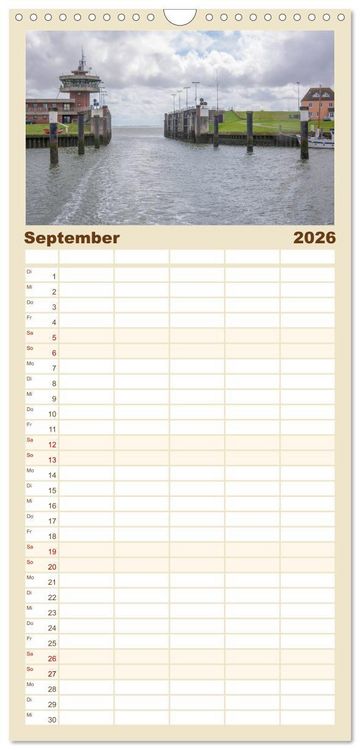 Produktbild: Familienplaner 2026 - B&uuml;sumer Impressionen mit 5 Spalten (Wandkalender, 21 x 45 cm) CALVENDO