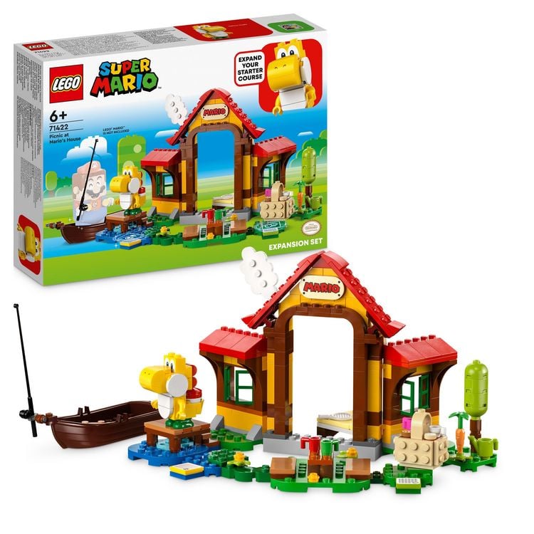 Bild vom Artikel LEGO Super Mario 71422 Picknick bei Mario – Erweiterungsset mit Yoshi vom Autor 