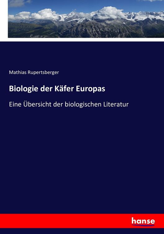Produktbild: Biologie der K&auml;fer Europas