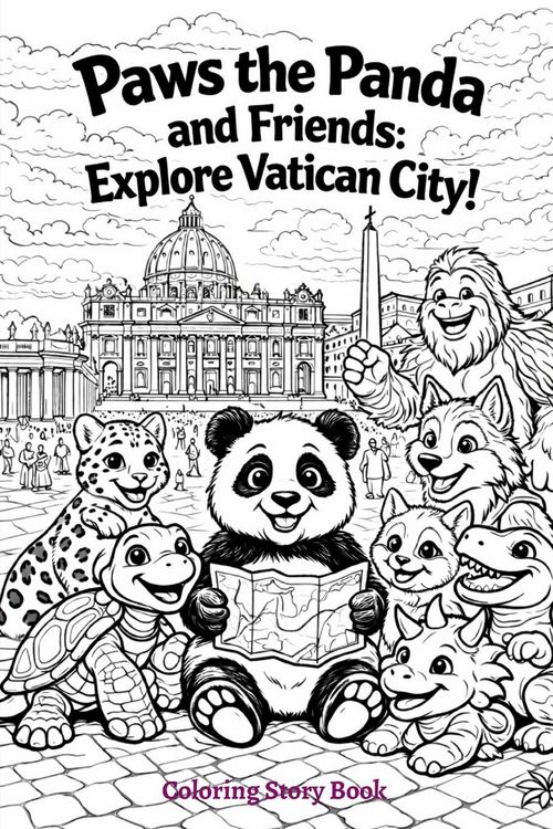 Produktbild: Paws the Panda and Friends Explore Vatican City Story Coloring Book