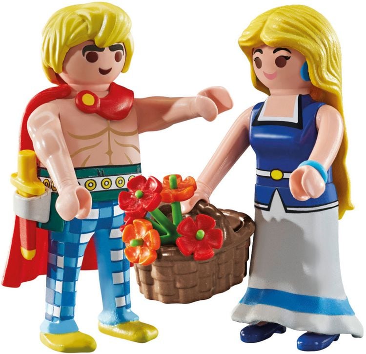 Produktbild: Playmobil&reg; Asterix Tragicomix und Falbala 71544
