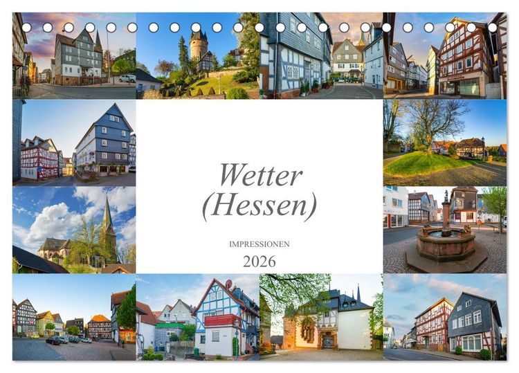 Produktbild: Wetter (Hessen) Impressionen (Tischkalender 2026 DIN A5 quer), CALVENDO Monatskalender