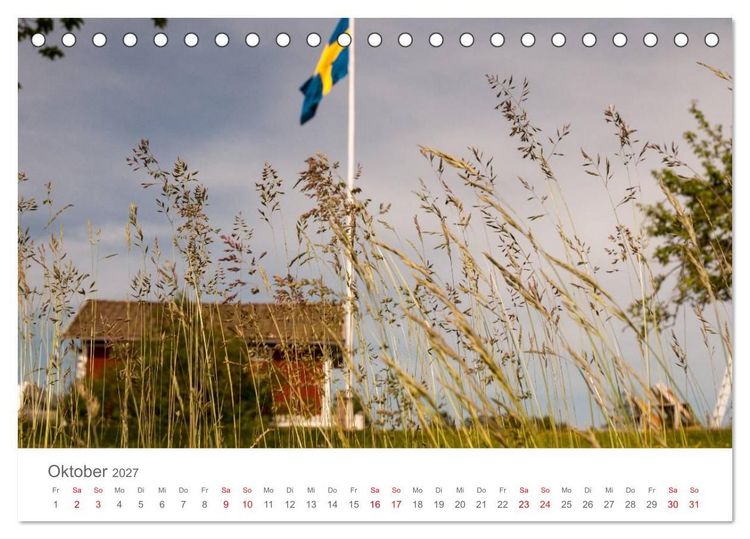 Produktbild: Nordisch gut - Schweden (Tischkalender 2027 DIN A5 quer), CALVENDO Monatskalender