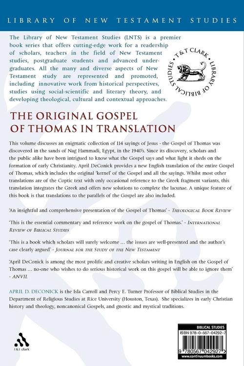 Produktbild: The Original Gospel of Thomas in Translation