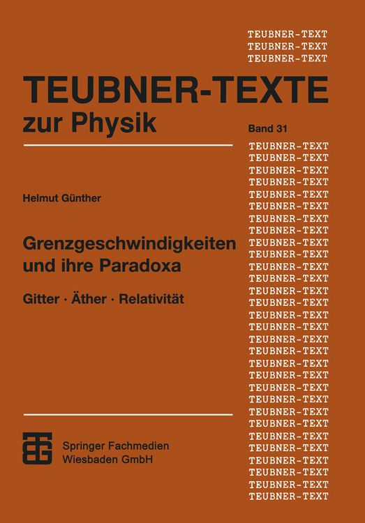 Produktbild: Grenzgeschwindigkeiten und ihre Paradoxa