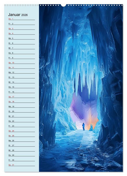 Produktbild: Von oben und unten (Wandkalender 2026 DIN A2 hoch), CALVENDO Monatskalender