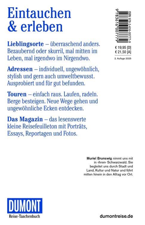 Produktbild: DUMONT Reise-Taschenbuch Reiseführer Schwarzwald