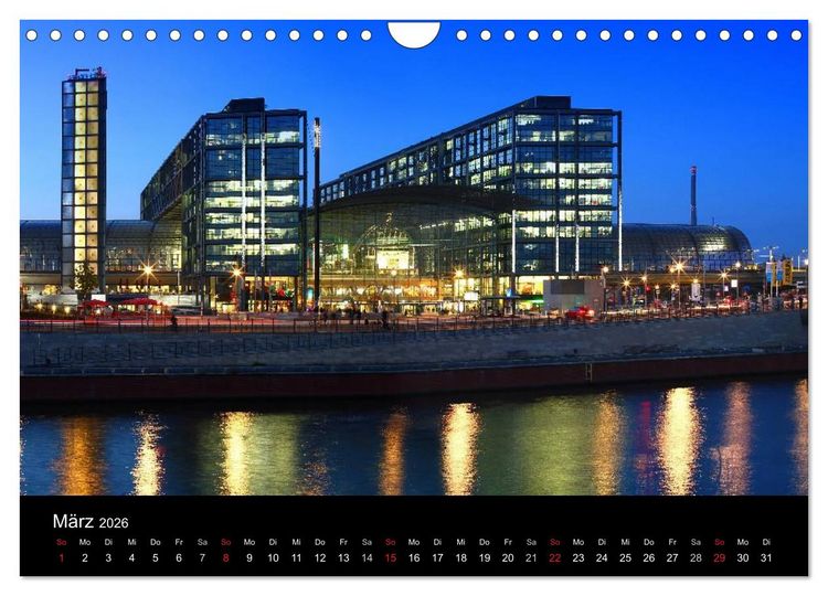 Produktbild: BERLIN ZUR BLAUEN STUNDE (Wandkalender 2026 DIN A4 quer), CALVENDO Monatskalender