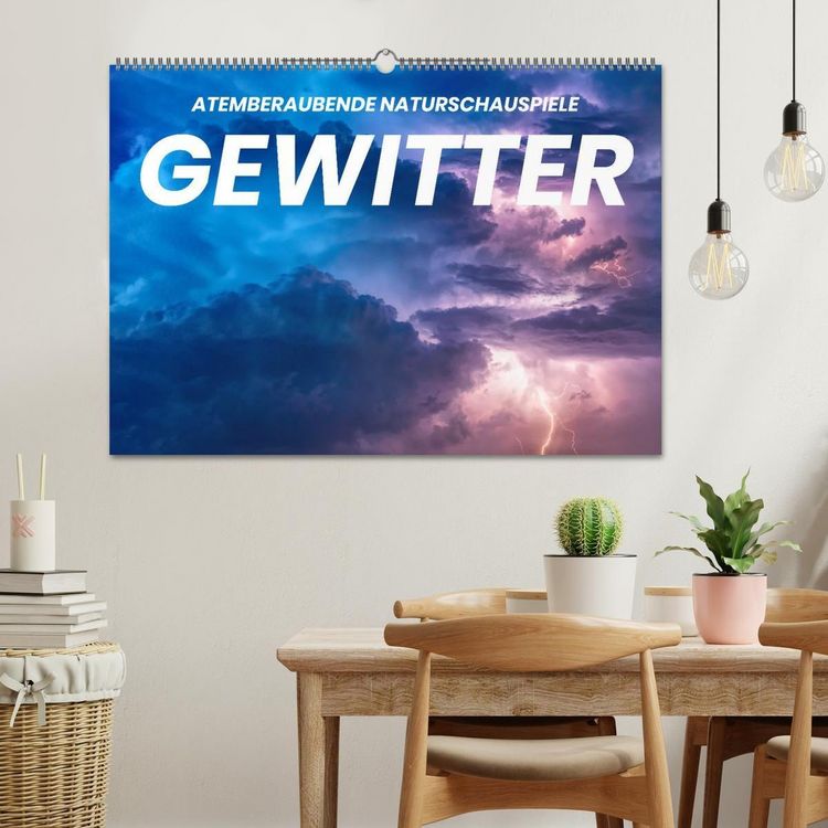 Produktbild: Gewitter - atemberaubende Naturschauspiele (Wandkalender 2027 DIN A2 quer), CALVENDO Monatskalender