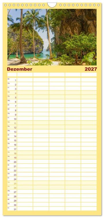 Produktbild: Familienplaner 2027 - Thailand - Die Sch&ouml;nheit Asiens mit 5 Spalten (Wandkalender, 21 x 45 cm) CALVENDO
