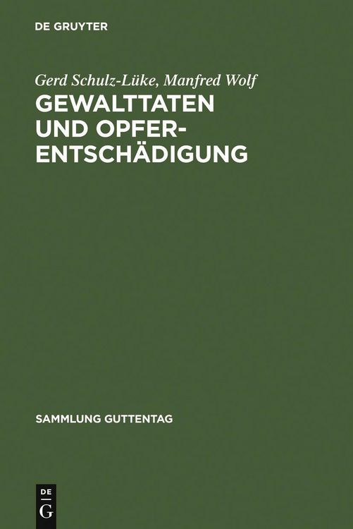 Produktbild: Gewalttaten und Opferentsch&auml;digung