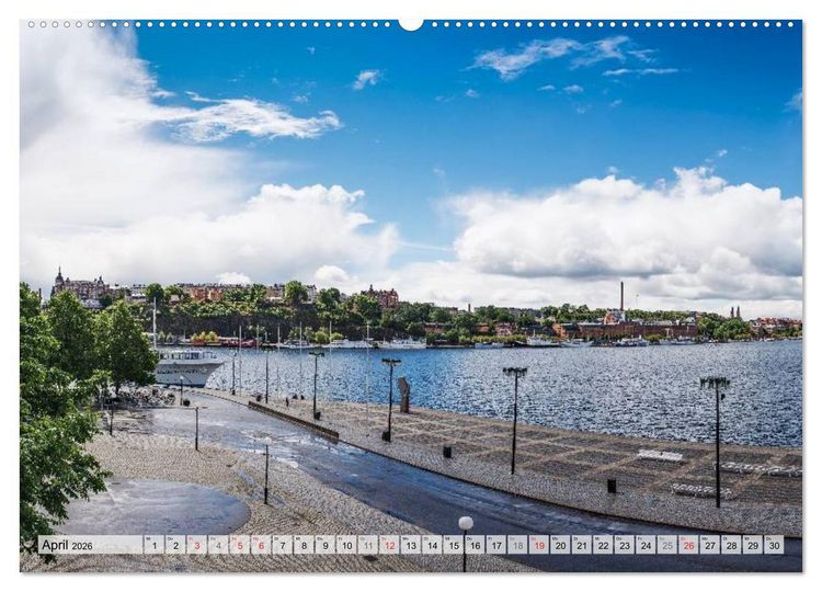 Produktbild: Stockholm an Mittsommer (Wandkalender 2026 DIN A2 quer), CALVENDO Monatskalender