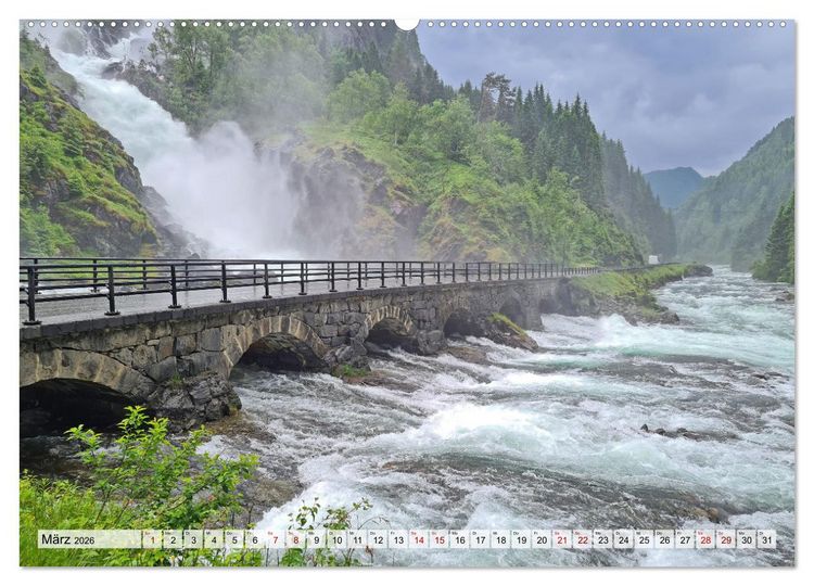 Produktbild: Norwegen erkunden mit dem Wohnmobil (Wandkalender 2026 DIN A2 quer), CALVENDO Monatskalender
