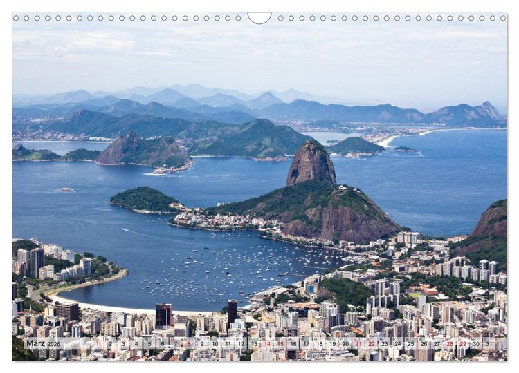 Produktbild: Brasilien - Von Rio nach Florian&oacute;polis (Wandkalender 2026 DIN A3 quer), CALVENDO Monatskalender