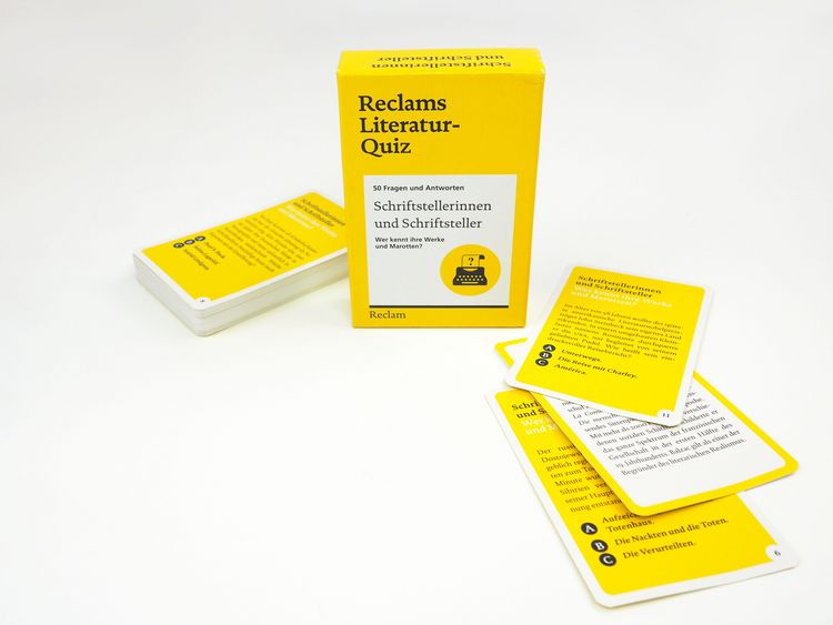 Produktbild: Schriftstellerinnen und Schriftsteller. Wer kennt ihre Werke und Marotten? 50 Fragen und Antworten f&uuml;r B&uuml;chermenschen
