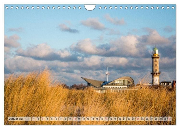 Produktbild: Hansestadt Rostock Historischer Stadtkern bis Warnem&uuml;nde (Wandkalender 2027 DIN A4 quer), CALVENDO Monatskalender