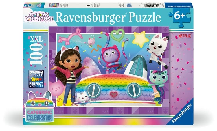 Produktbild: Kinderpuzzle 100 XXL Teile - Gabby's Dollhouse - Lasst uns feiern!