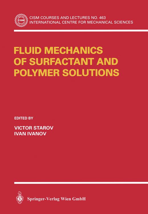 Produktbild: Fluid Mechanics of Surfactant and Polymer Solutions
