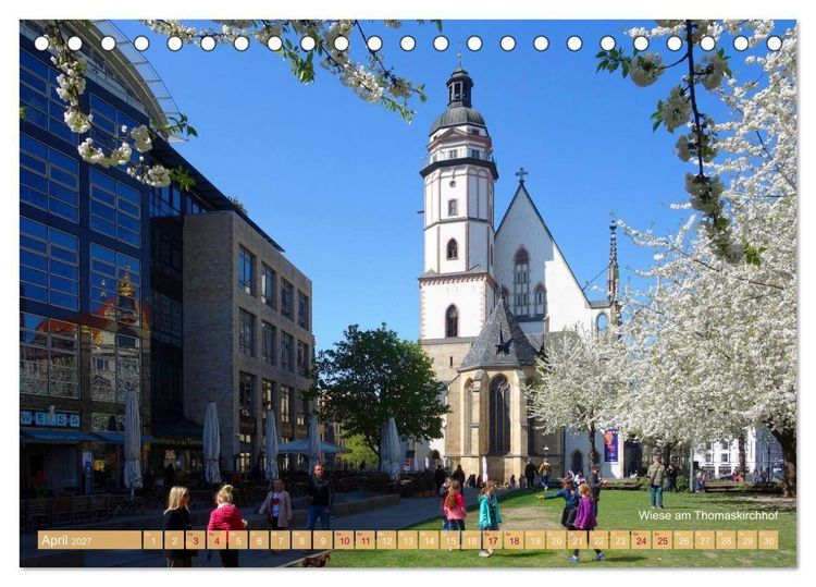 Produktbild: Mein Leipzig lob ich mir... (Tischkalender 2027 DIN A5 quer), CALVENDO Monatskalender
