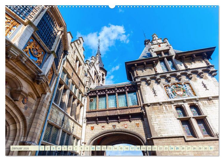 Produktbild: Fotografische Impressionen aus Antwerpen (Wandkalender 2026 DIN A2 quer), CALVENDO Monatskalender